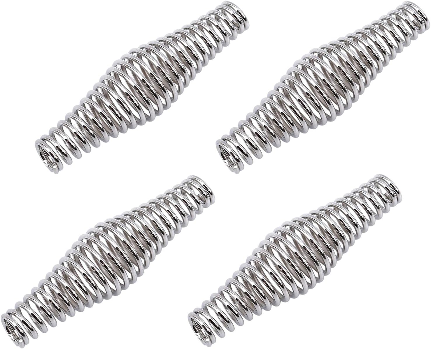 BBQ Handle Spring, Stainless Steel Grill Smoker Pits Handle Spring, Spring Stove Handle Pit Accessories, for BBQ Grills, Coal/Wood/Pellet Stoves, Fireplace Barbecue Tool(Size:4Pcs)