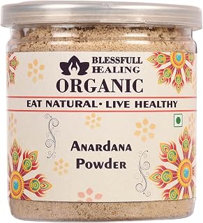 Blessfull Healing Organic Anardana Powder 250 Gram Airtight Container (Packing May Vary)