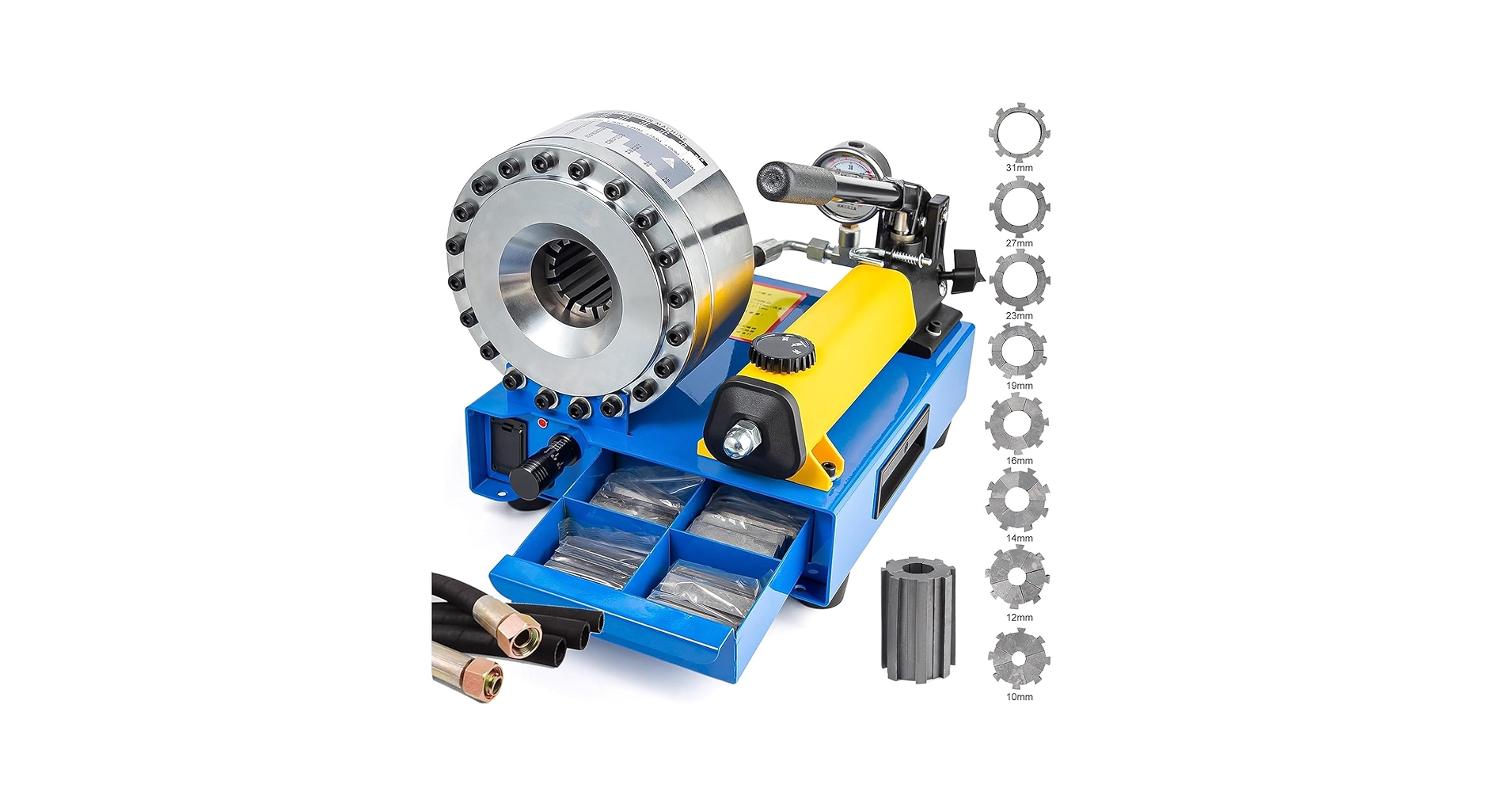 Amazon | 手動油圧圧着機 8セットの金型が付属し 手動収縮機