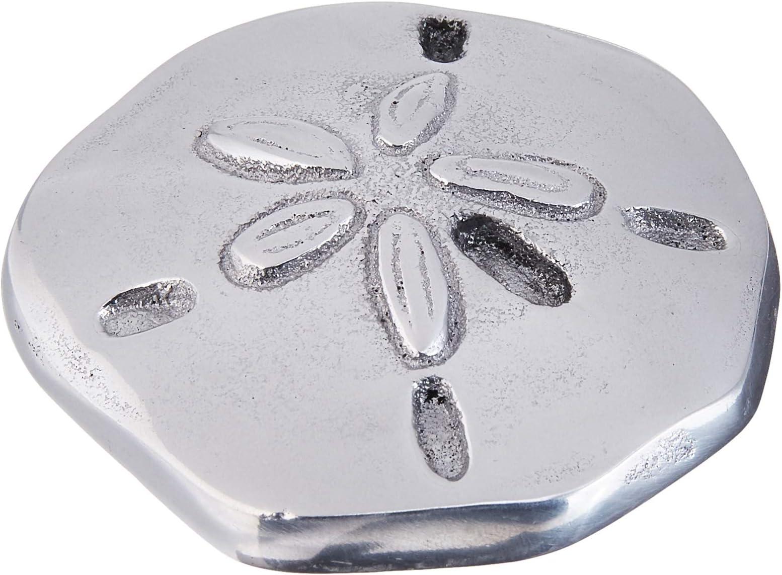 Sand Dollar Napkin Weight, One Size, Silver