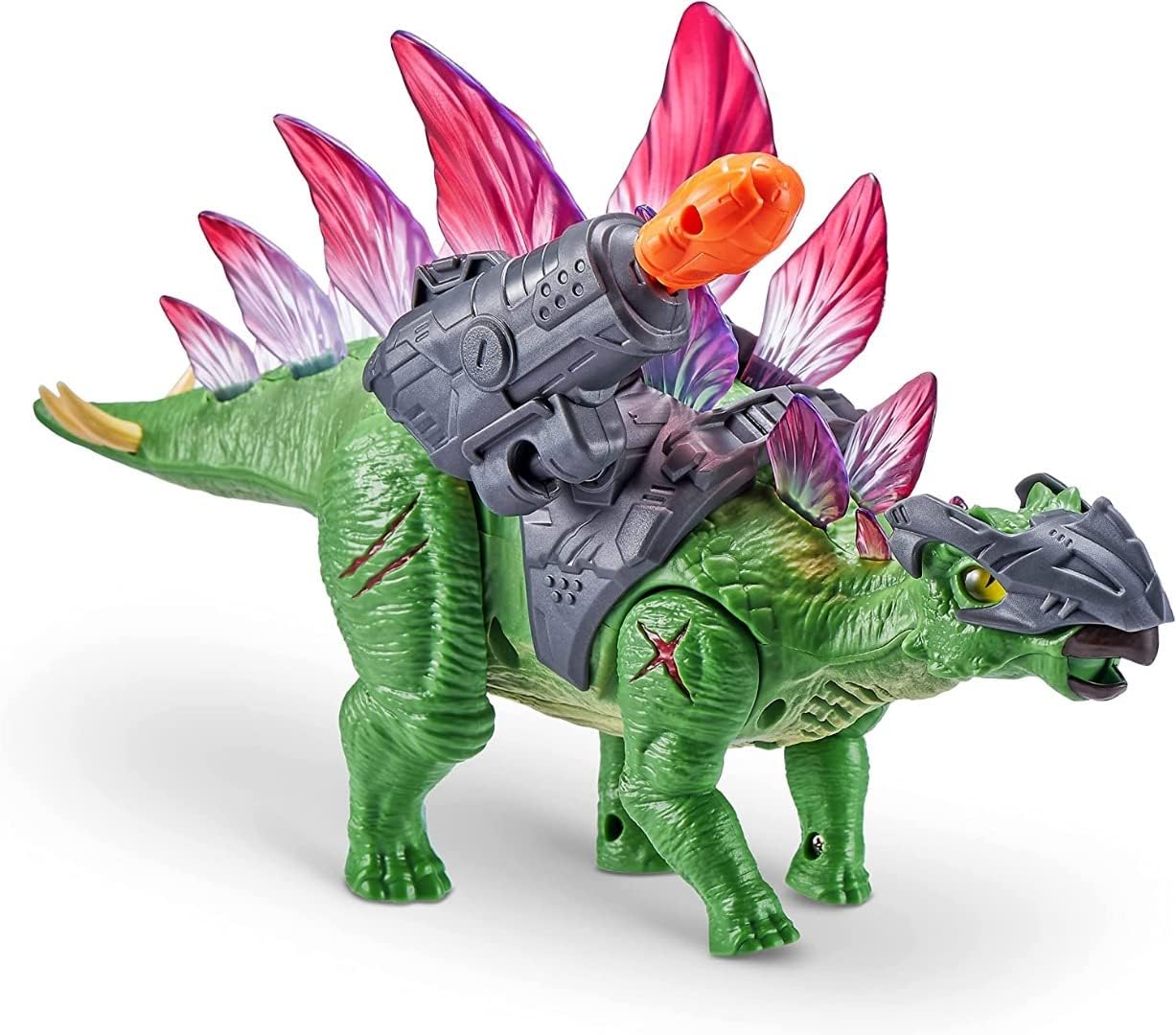 Dino Wars Raptor Toy, Robotic Toy, Realistic Dinosaur Movement, Battle Armor (Stegosaurus), Assorted Designs and Colours