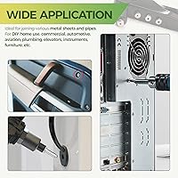 Vista 6 de Keadic Remachadora Manual Resistente de 226 Piezas con Kit Surtido de Remaches Ciegos de Aluminio de 6 Tamaños, Remaches Pop M2.4 M3.2 M4 M4.8