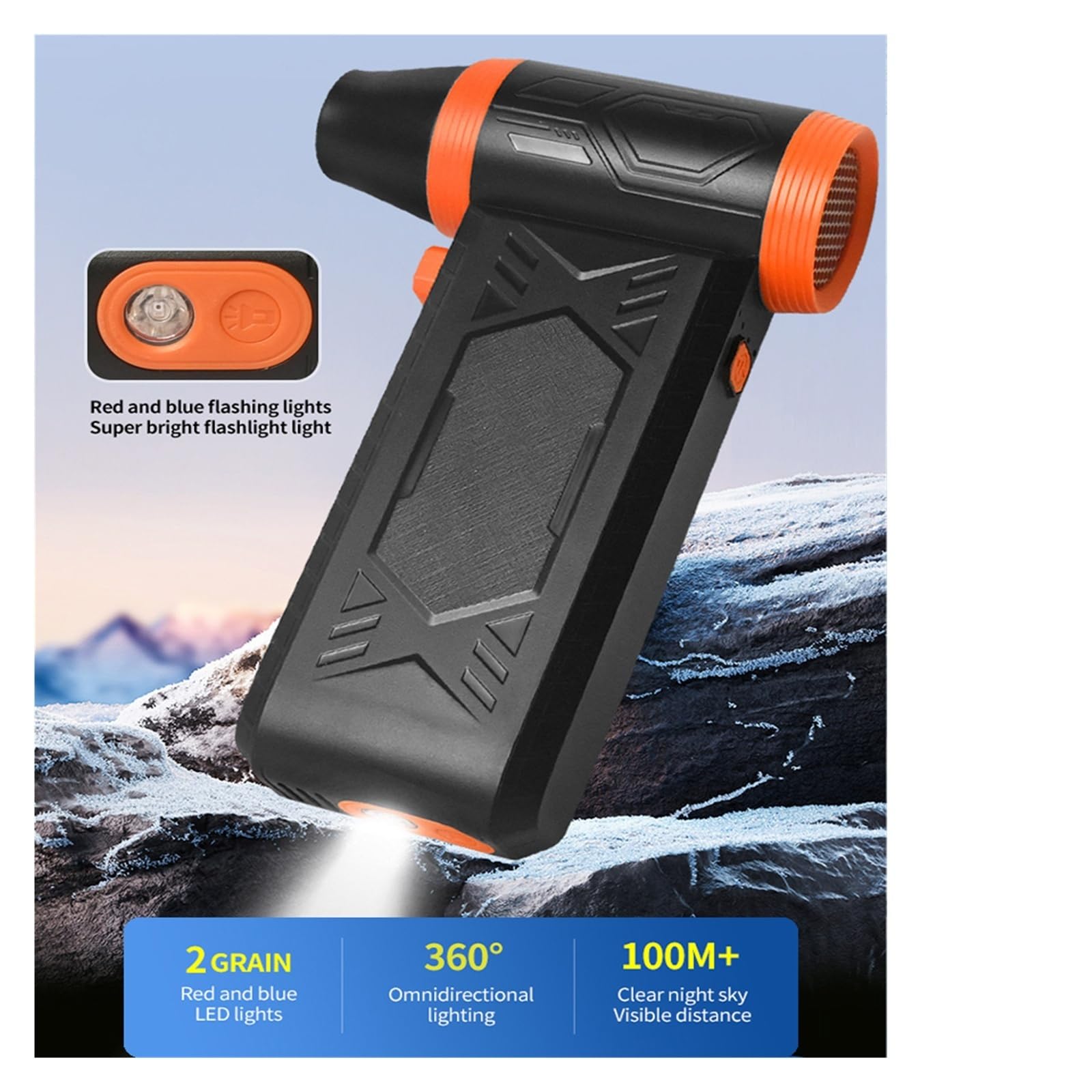Soplador de Hojas, Soplador de Polvo con Empuje Ligero, Potente soplador Aire 350 g, Ventilador Turbo Alta Velocidad, sin escobillas