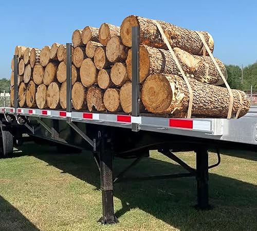 Miniatura 6 de Mytee Products Paquete de 4 estacas de tubo ajustables de canal C de 30 pulgadas para remolques de plataforma plana