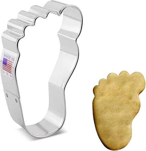 Cortador de galletas para pieshuellas, 3.75 pulgadas, fabricado en Estados Unidos por Ann Clark