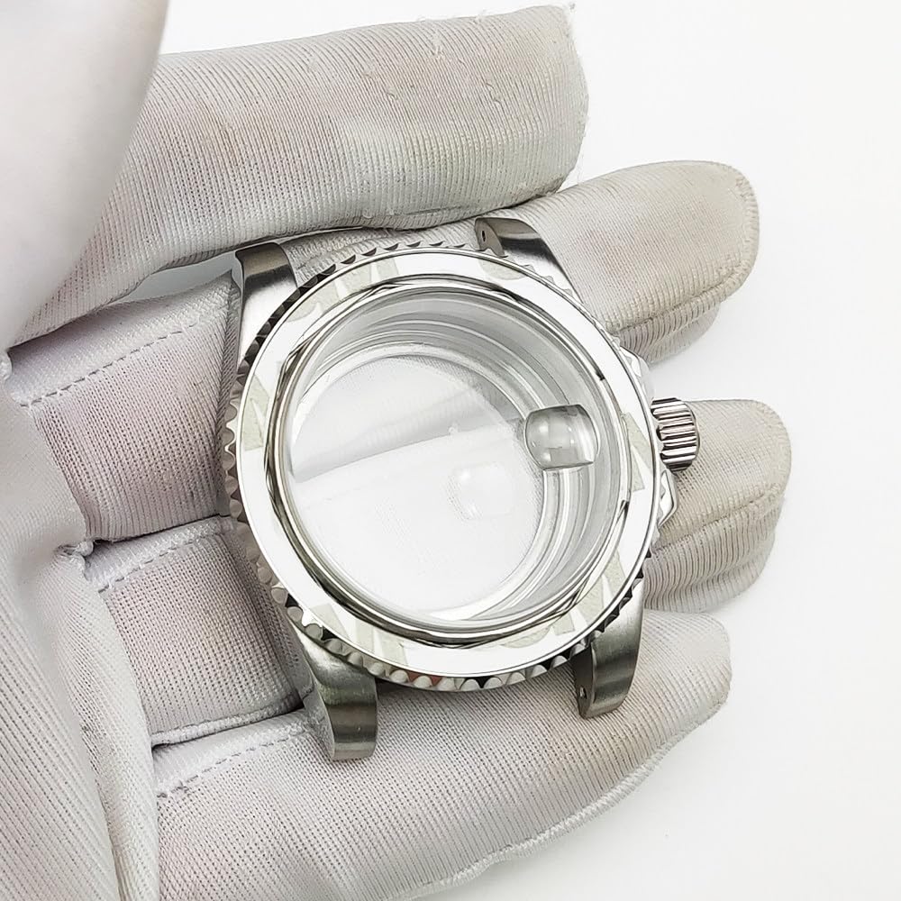 40mm Ersatz Uhrengehäuse Kit, für NH34 NH35 Werk, Glasboden 20mm Bandanstoß Modifizierung Uhrengehäuse für Rolex GMT-Master II