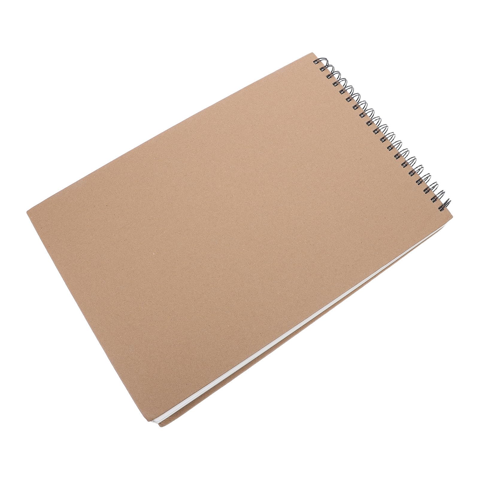 SAFIGLE 60 Hojas Cuaderno de Bocetos Tapa Dura Negra y Espiral, Papel Artistas y Estudiantes, Fácil de Transportar y Adecuado para Dibujos y Bocetos