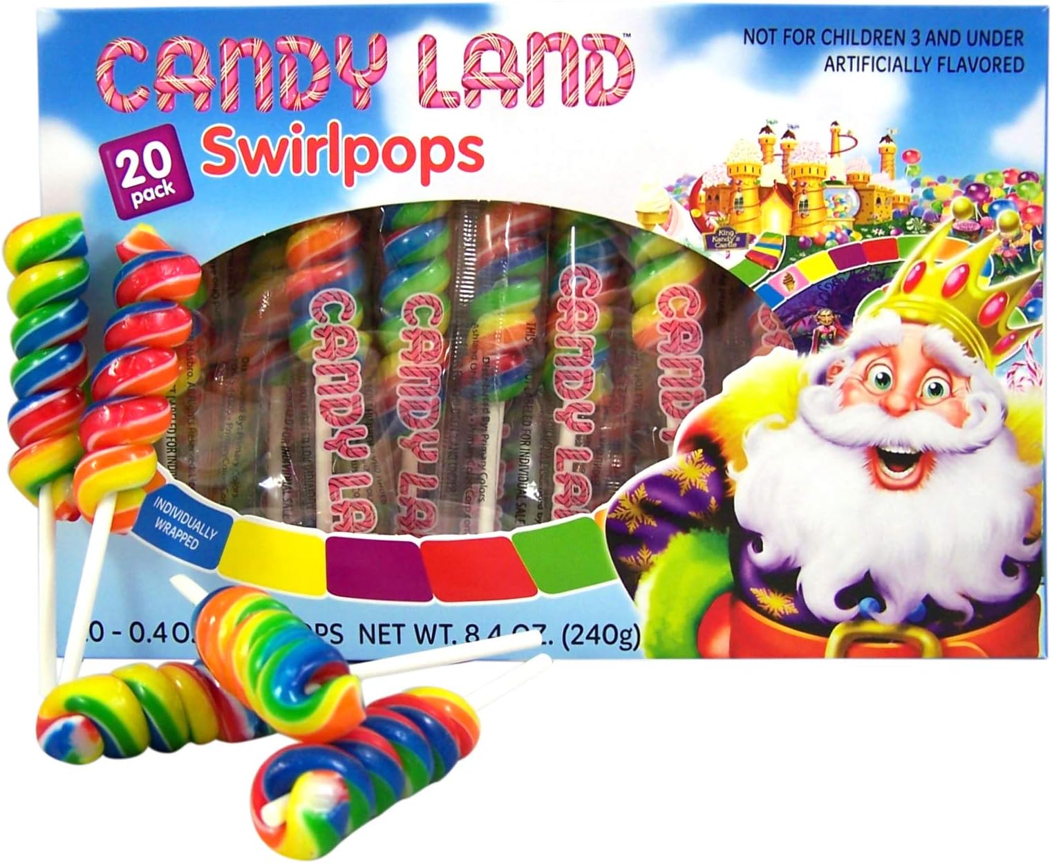 Candy Land 20 Pack Lollipop Swirls
