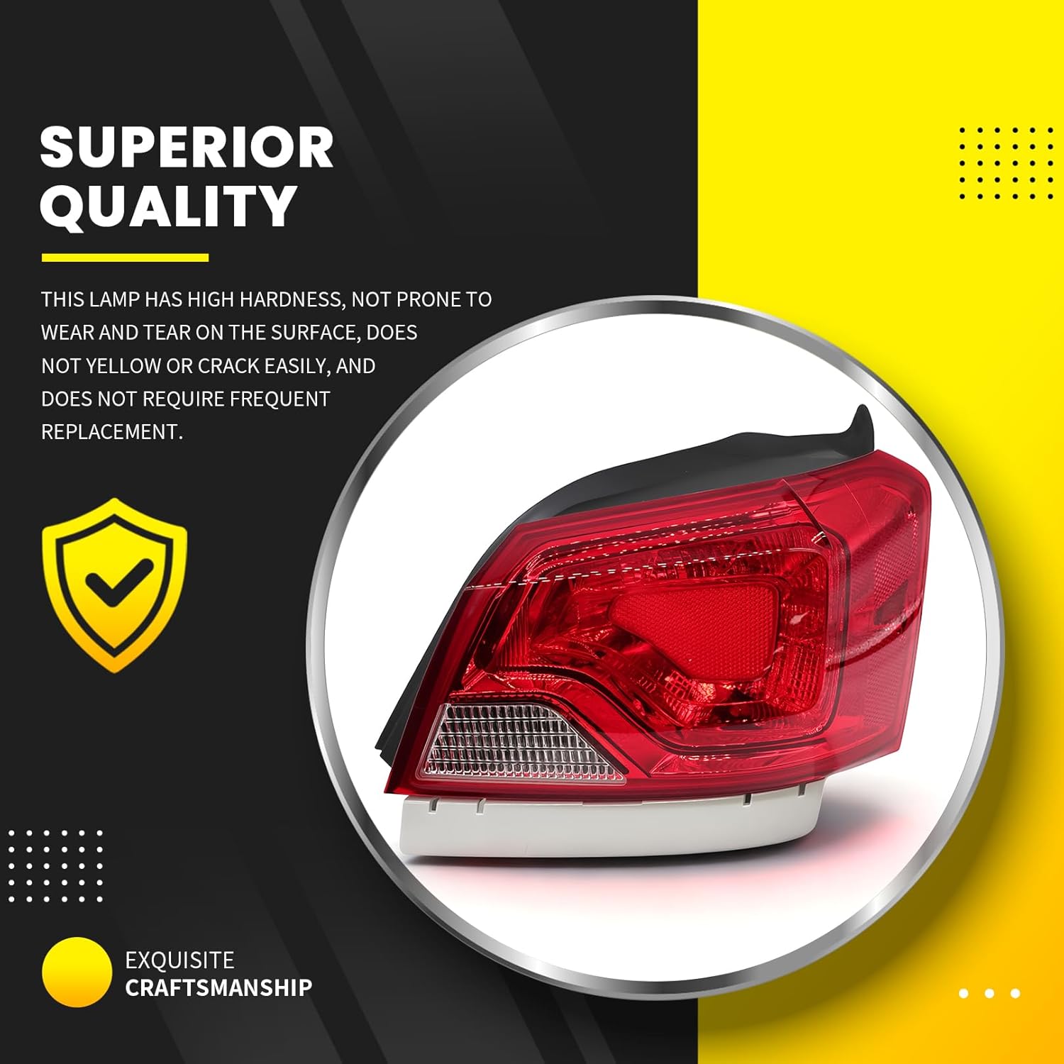Right Outer Tail Light Assembly Compatible with Impala 2014-2020 Rear Brake Lamp Passenger Side 84247727 84527171 GM2805116 (Right)