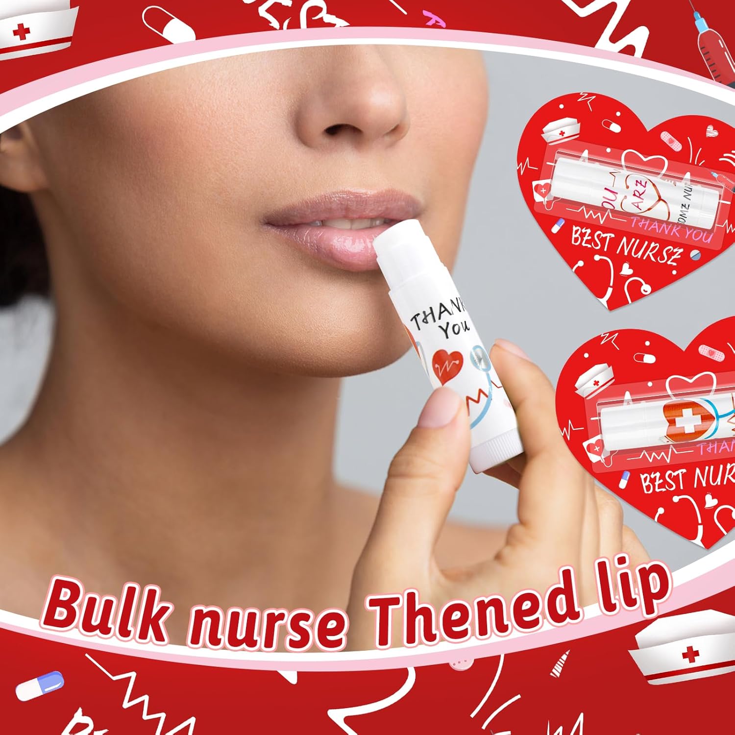 LUYI Nurses Week Gifts Bulk 2025, Nurse Lip Balms with Nursing Bags Party Favors Nurse Appreciation Gifts Patient Access Week Gifts Thank You Inspirational Gifts for Midwife Nurse Day (Pack of 24)