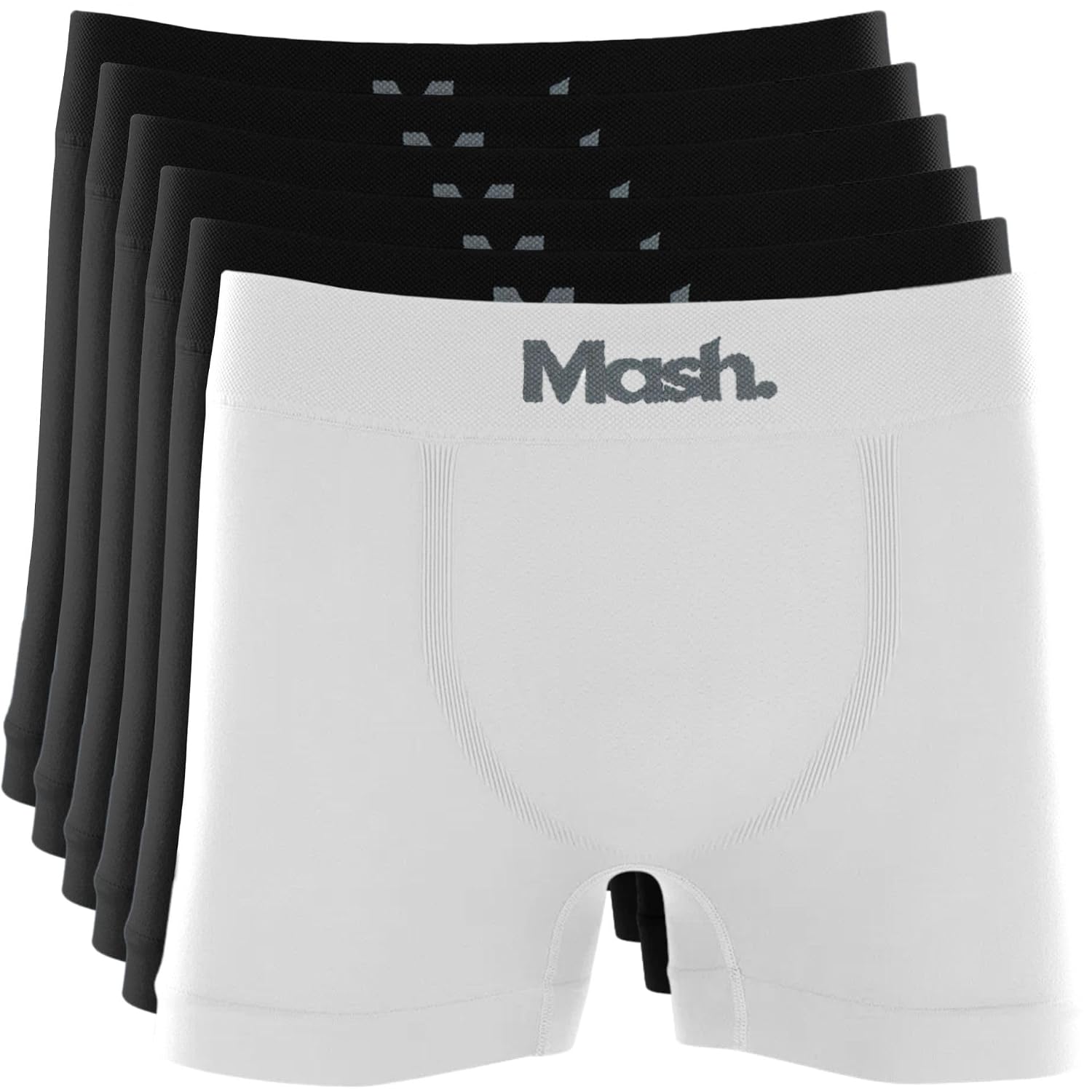 Kit 6 Cuecas Boxer Mash Sem Costura Poliamida Toque Gelado Box Masculina Adulto