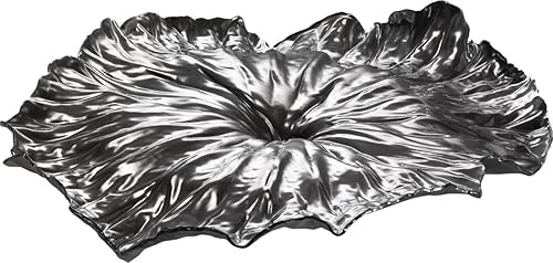 Alessi Una hoja de Lotus Centerpiece en 1810Acero Inoxidable Pulido Efecto Espejo Plata