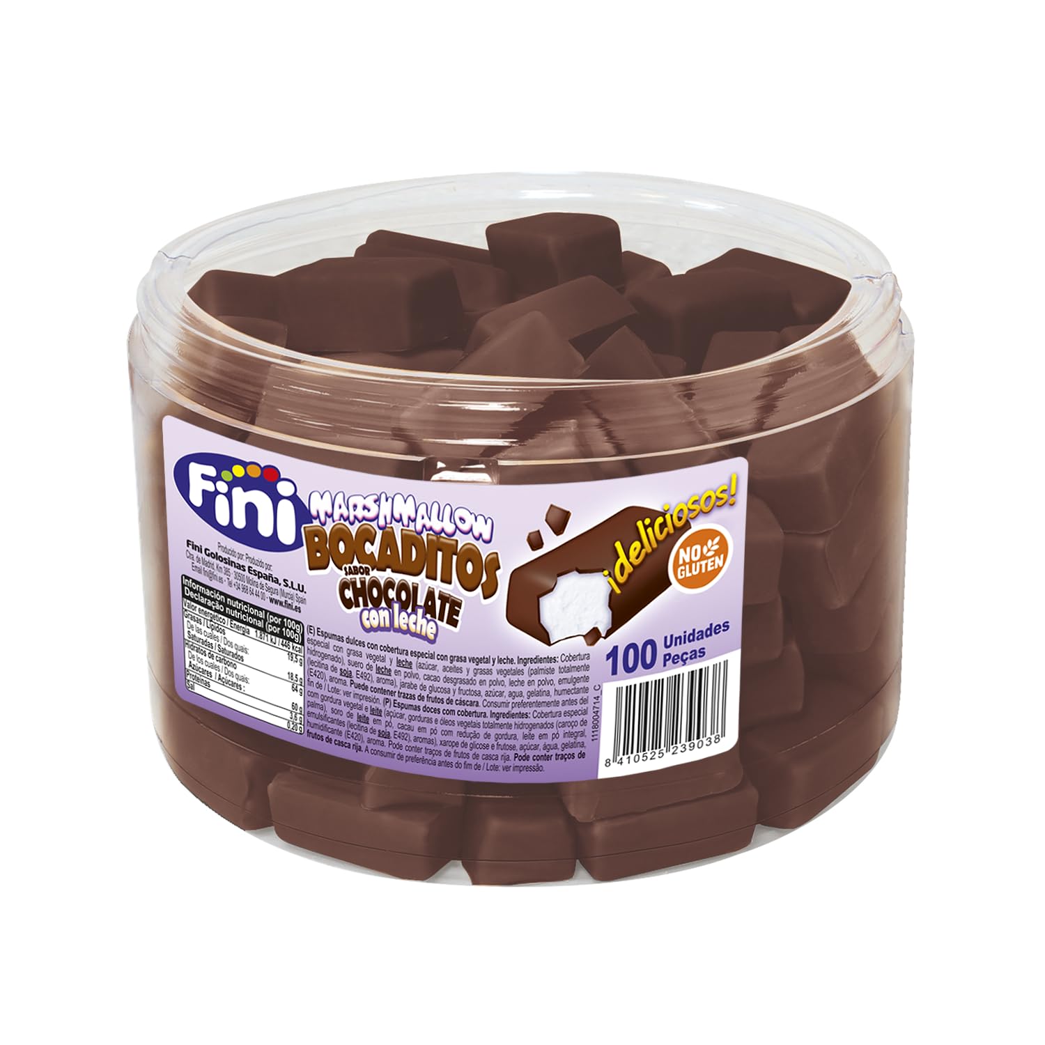 BOCADITOS MARSHMALLOW CHOCOLATE CON LECHE 100 UDS
