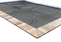 Vista 8 de In The Swim - Cubierta solar rectangular estándar azul de 12' x 20' de 8 mil para piscinas elevadas y enterradas