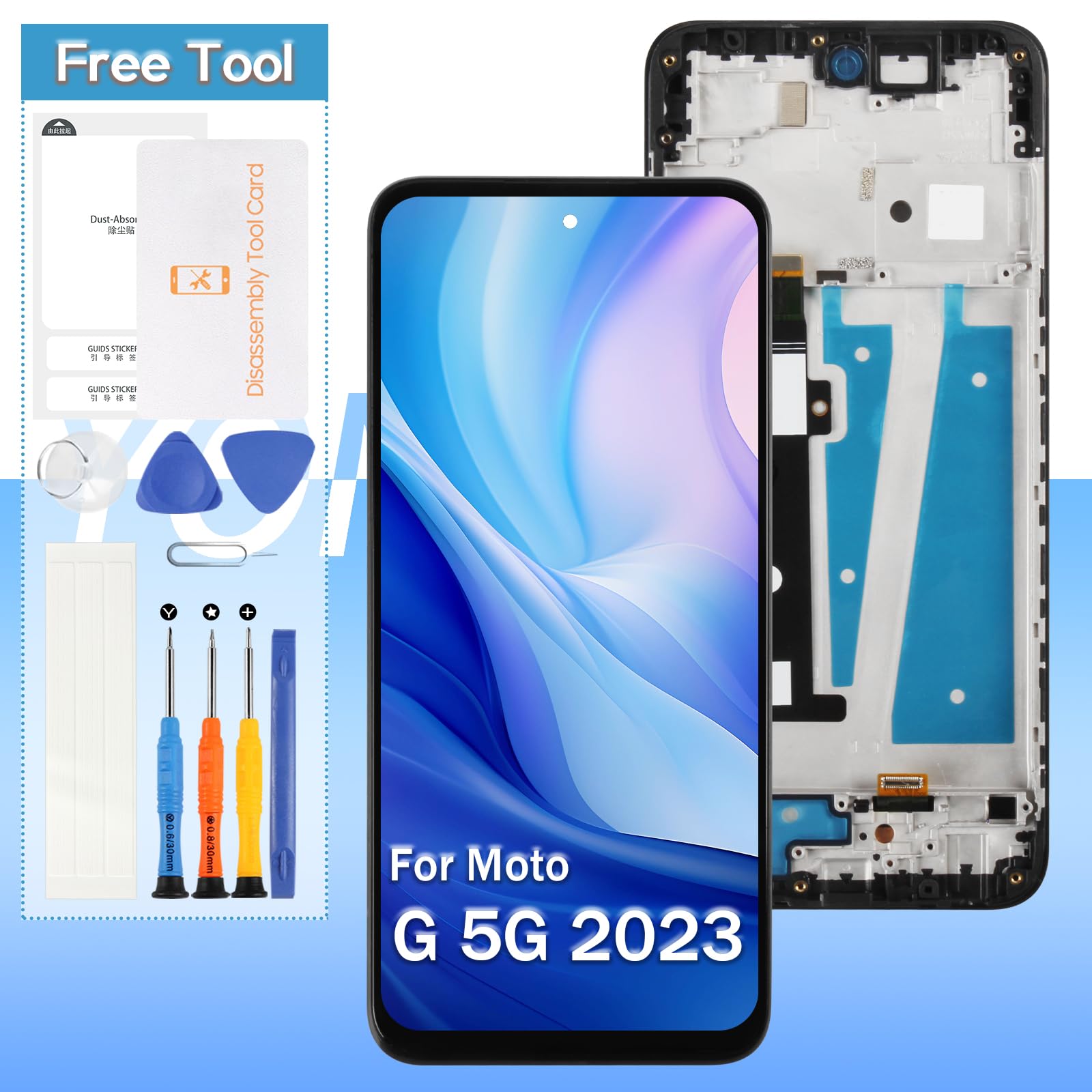 ⚠️分かる方のみ購入可能⚠️ Moto G 5G 2023 交換用スクリーン Amazon.com: for Moto G 5G 2023 Screen Replacement Kit for