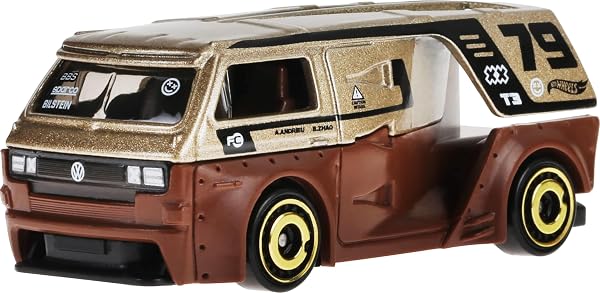 Hot Wheels - Set da 10 truck acrobatici, utilitari, da corsa e altri pick-up, veicoli die-cast in scala 1:64, modelli moderni e retrò da collezione, giocattolo per bambini, 3+ anni, HYM97 - 3