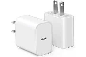 2-Pack 20 Watts Type C PD Charger for iPhone and iPad