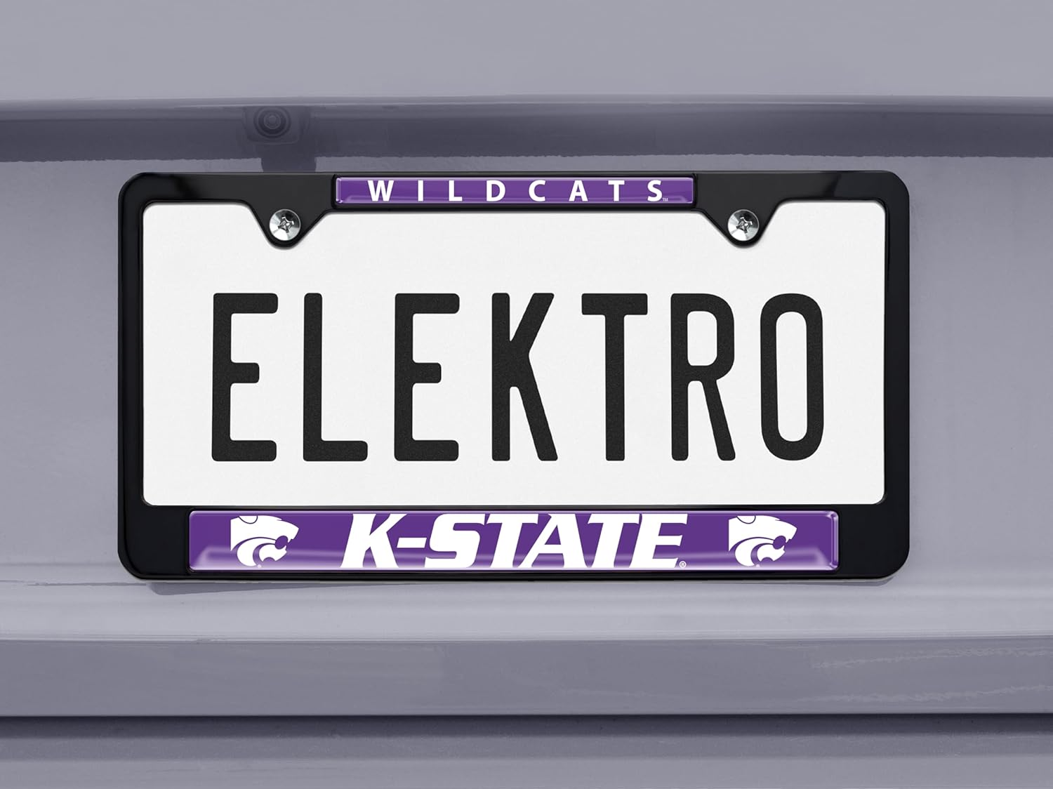 Kansas State Wildcats Black License Plate Frame - Image 2