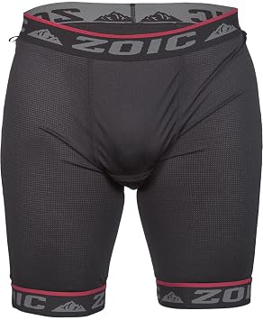 ZOIC Essential Mens Cycling Liner Shorts No Fly, Performance Chamois, Stretch Support Mountain Biking, Trail Riding