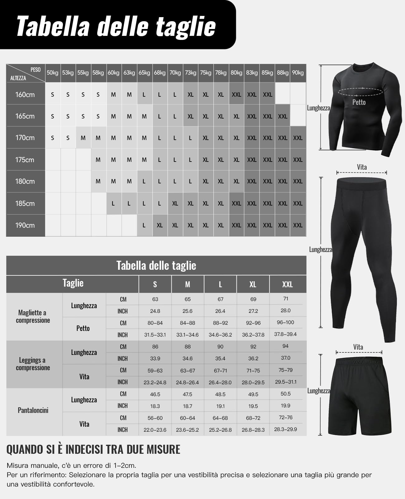 Niksa 3 Pezzi Fitness Palestra Completi Sportivi da Uomo Abbigliamento Sportivo,Compressivo Maglie e T-Shirt Pantaloni Collant a Compressione Vestiti