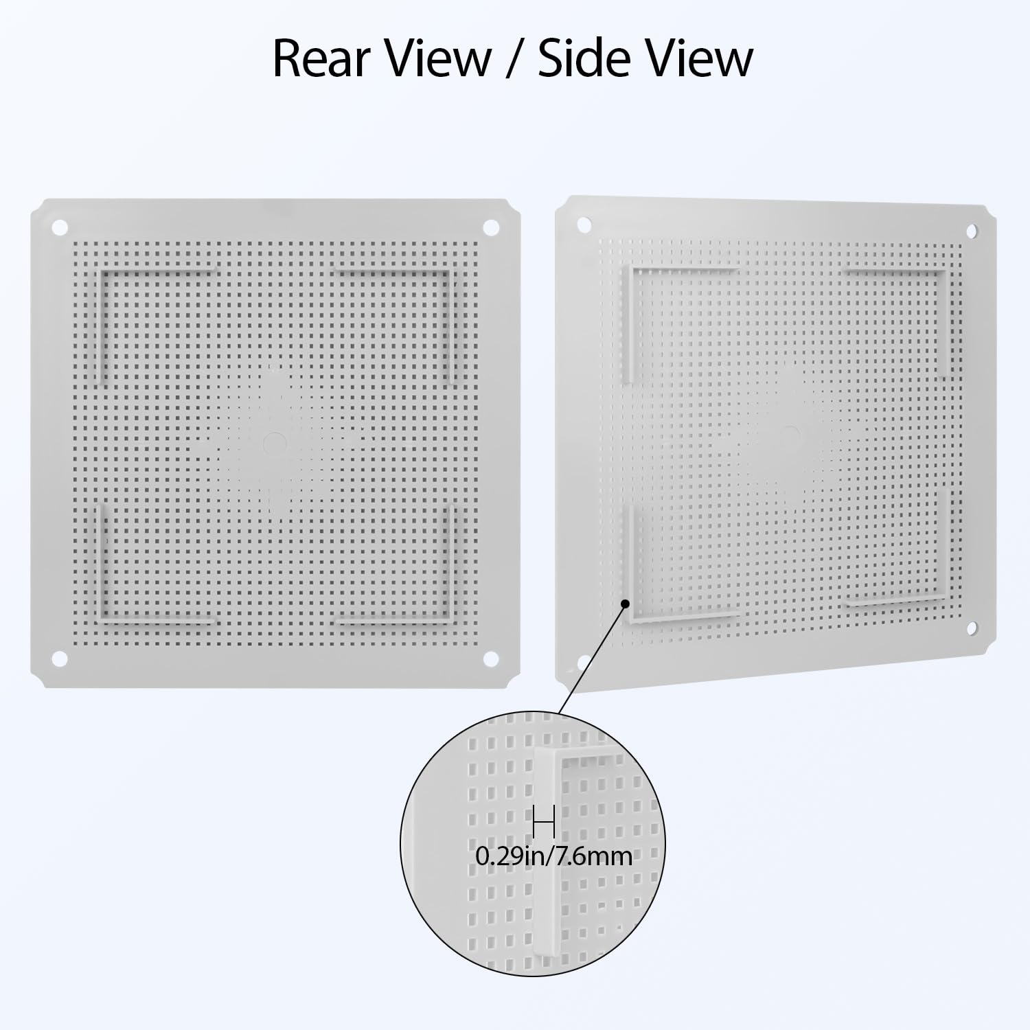 LeMotech Mounting Plate for Junction Box, ABS Plastic Internal Panel w/Screws for Installation on Electrical Box 9.4"x9.4"