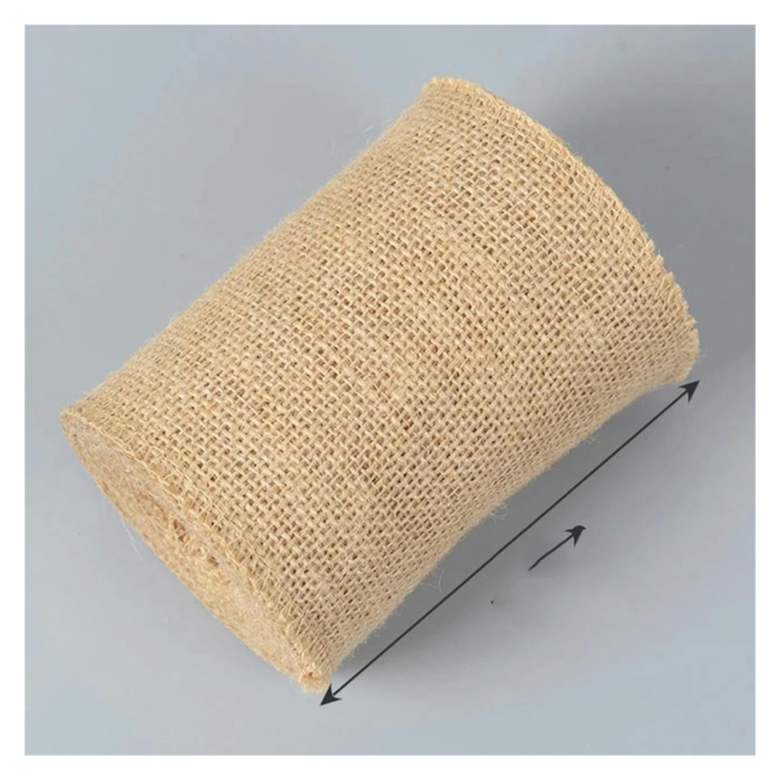 wstążka jutowa, Wstążki jutowe 2 m rolka podwójna ścianka DIY Wrap Craft Wedding Party,5-12 cm(Width 12cm)