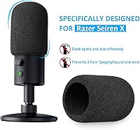 Vista 4 de Razer Seiren X Brazo Boom con Filtro Pop - Soporte de Micrófono con Cubierta de Espuma y Parabrisas para Micrófono de Transmisión Razer Seiren X