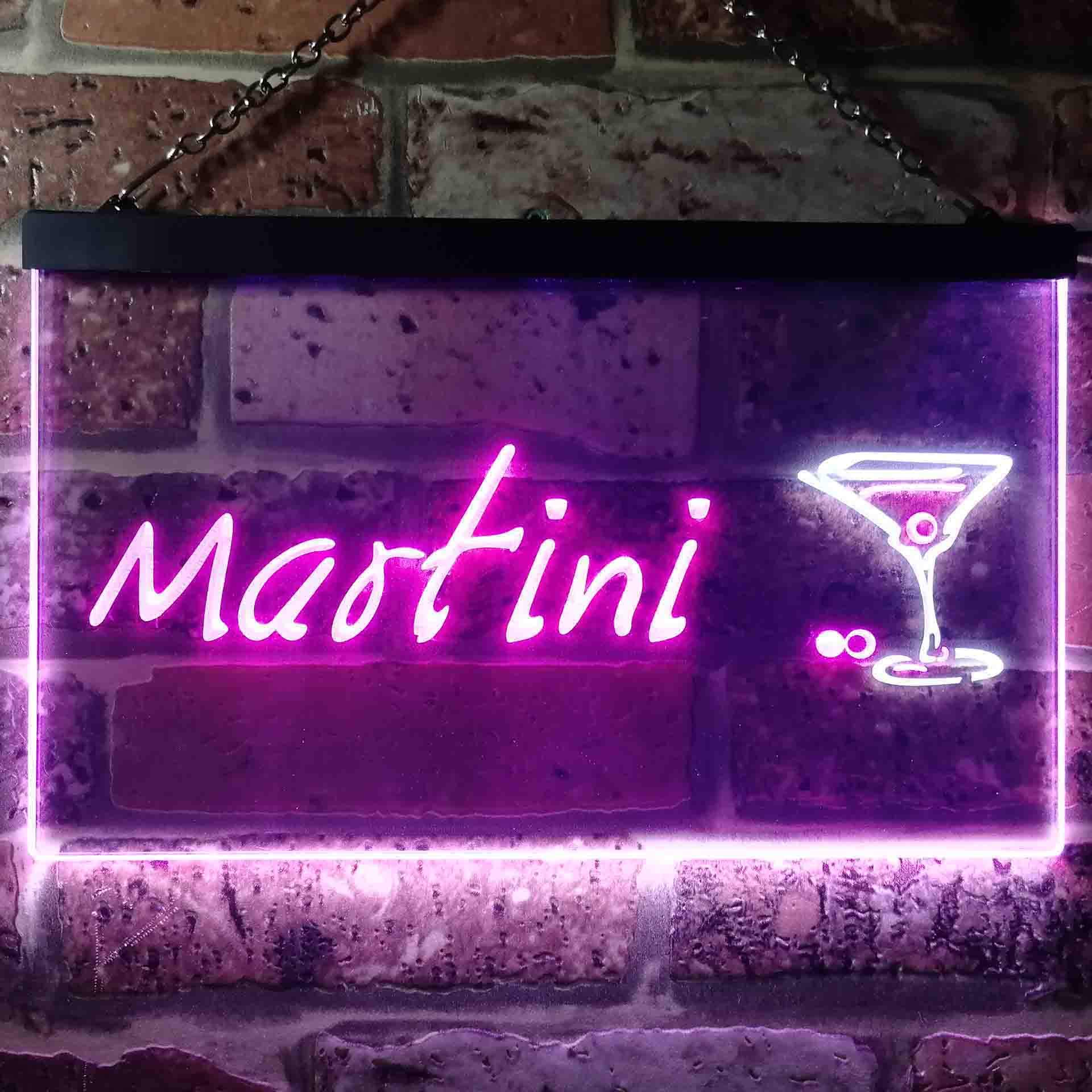 Amazon | Martini Club Wine Bar Illuminated Dual Color LED看板 