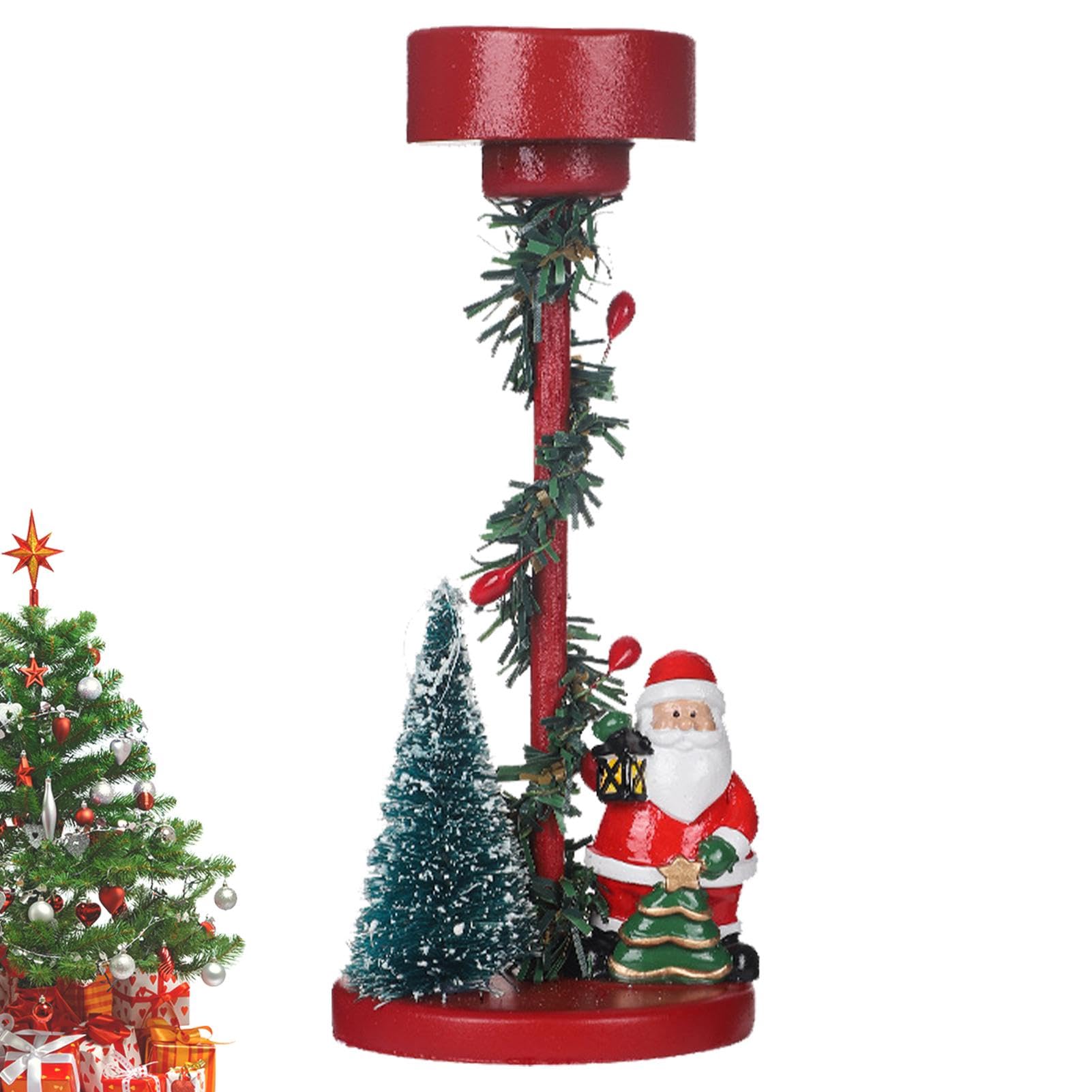 Candelabro navideño, Candelabros para Centro de Mesa - Portavelas Decorativos Multiusos Adornos navideños para el hogar | Centros de Mesa navideños Reutilizables, portavelas, Centro de Mesa