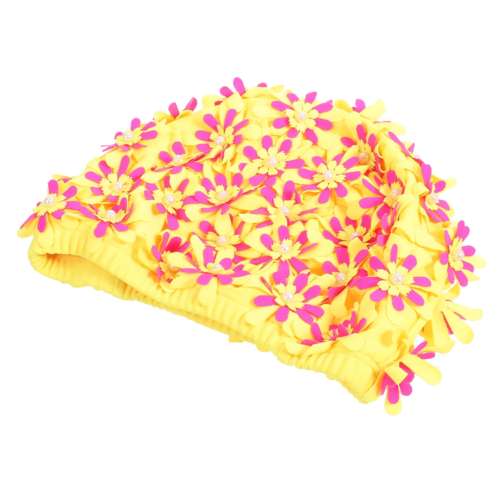 BESPORTBLE 3piezas Gorro De Natación Femenino Diseño Floral Gorra para Piscina Protección del Cabello para Adultos y Adolescentes