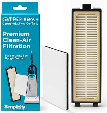 Simplicity S26 HEPA Vacuum Filter Set for Premium Allergy Upright