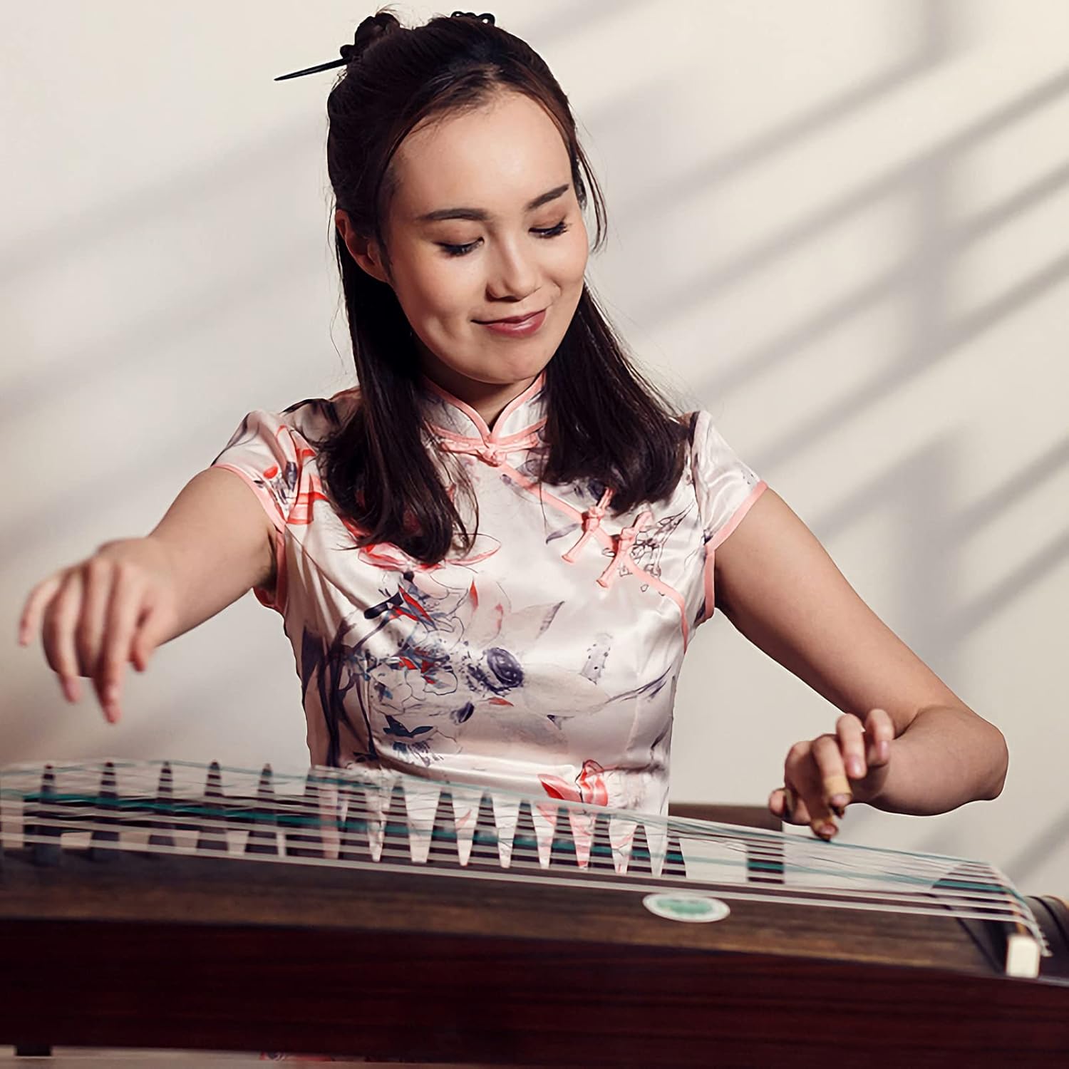 Buy Professional Guzheng Nails Black Ox Horn Finger Protectors for