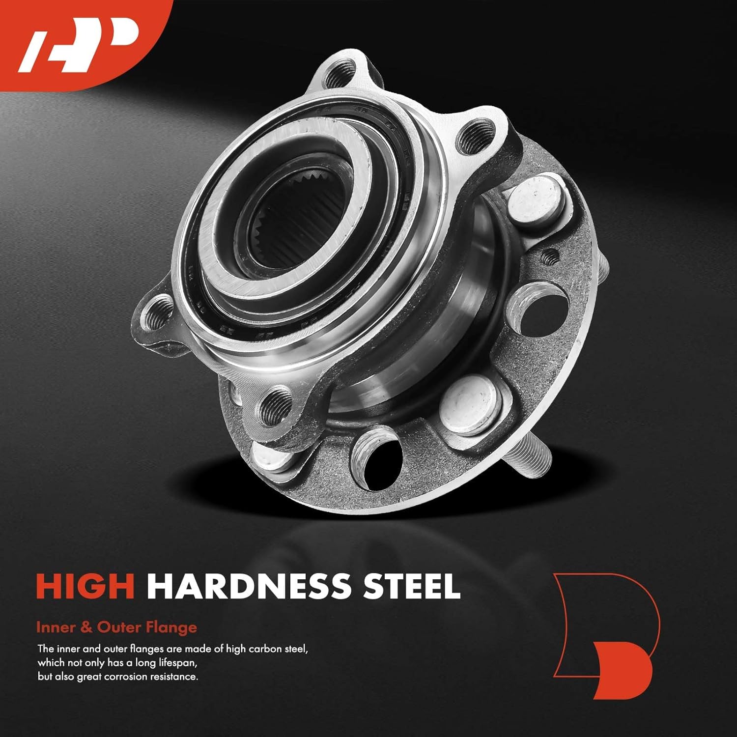 A-Premium 2 x Rear Wheel Bearing and Hub Assembly with 5-Lug Compatible with Hyundai Genesis 2009-2014, Genesis Coupe 2010-2016, Equus 2011-2016 & Kia K900 2015-2017