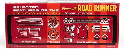 Miniatura 3 de AMT 1968 Plymouth Road Runner Kit de personalización Kit de modelo a escala 1:25
