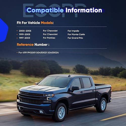 Miniatura 2 de ECCPP Soporte de elevación para maletero trasero, resortes de gas para Chevrolet Impala 2000-2005, para Chevrolet Monte Carlo 1999-2005, para