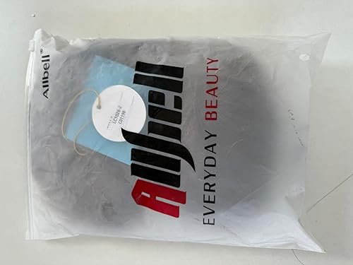 Miniatura 7 de Allbell Pelucas largas y rizadas negras para mujer, peluca ondulada negra natural, peluca sintética con parte media