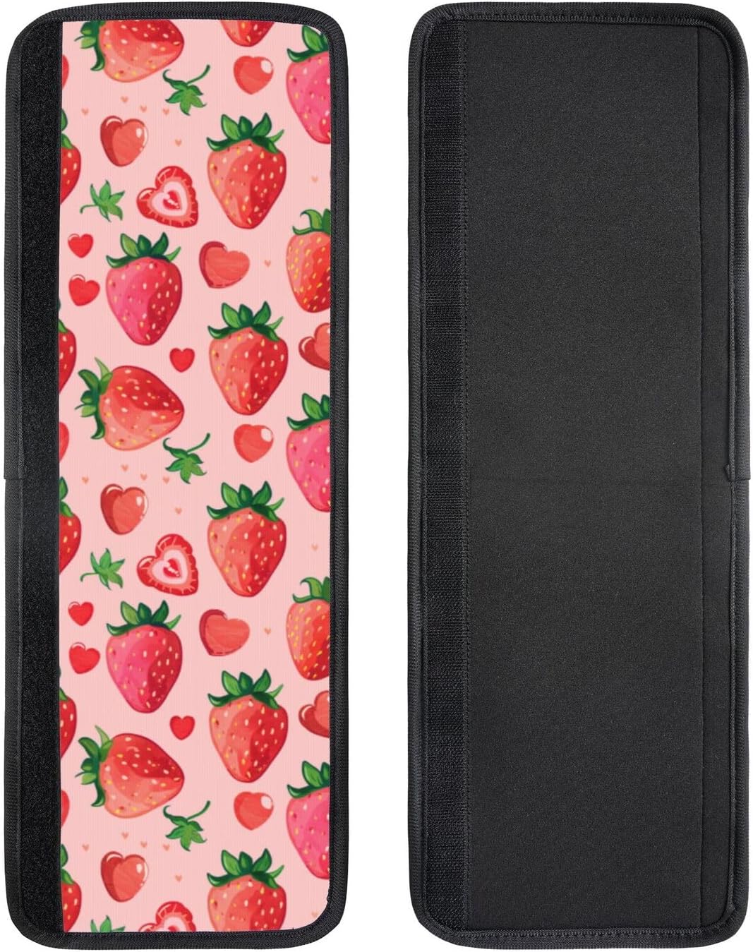 4 PCS Love Fruit Strawberry Refrigerator Door Handle Covers Kitchen Appliances Gloves for Microwave Dishwasher Fridge Door Cloth Protector Covers