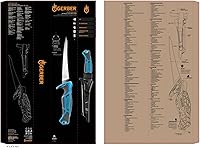 Vista 5 de Gerber Controlador de engranajes, cuchillo de filete de agua salada para pesca, cuchillo de pesca resistente, equipo de pesca premium, 6 pulgadas