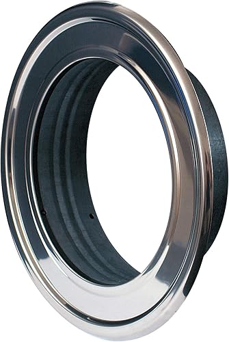 Collar de tubo de 6 pulgadas con acabado de conducto de roseta de conducto de metal para válvula de techobrida de ventilación, extremo de tubo de