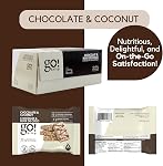 GoKrisp, Energy Square by Jimmy Sevigny, 15 gr Protein Pastry, Tasty Chocolate and Coconut, High Protein Snacks, Nut & Peanut Free, Gluten Free, (12-Pack)