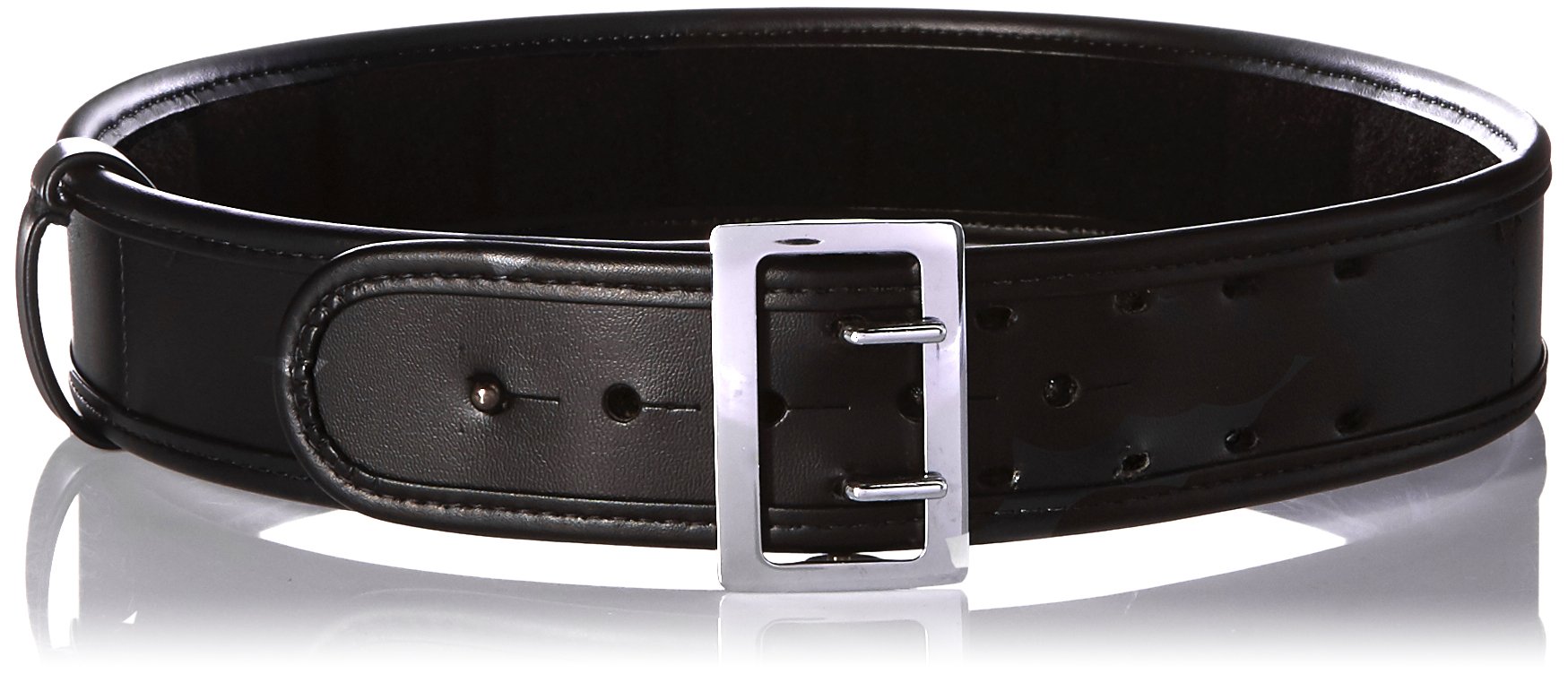 BIANCHI7965 Black Ergotek Sam Browne Belt with Chrome