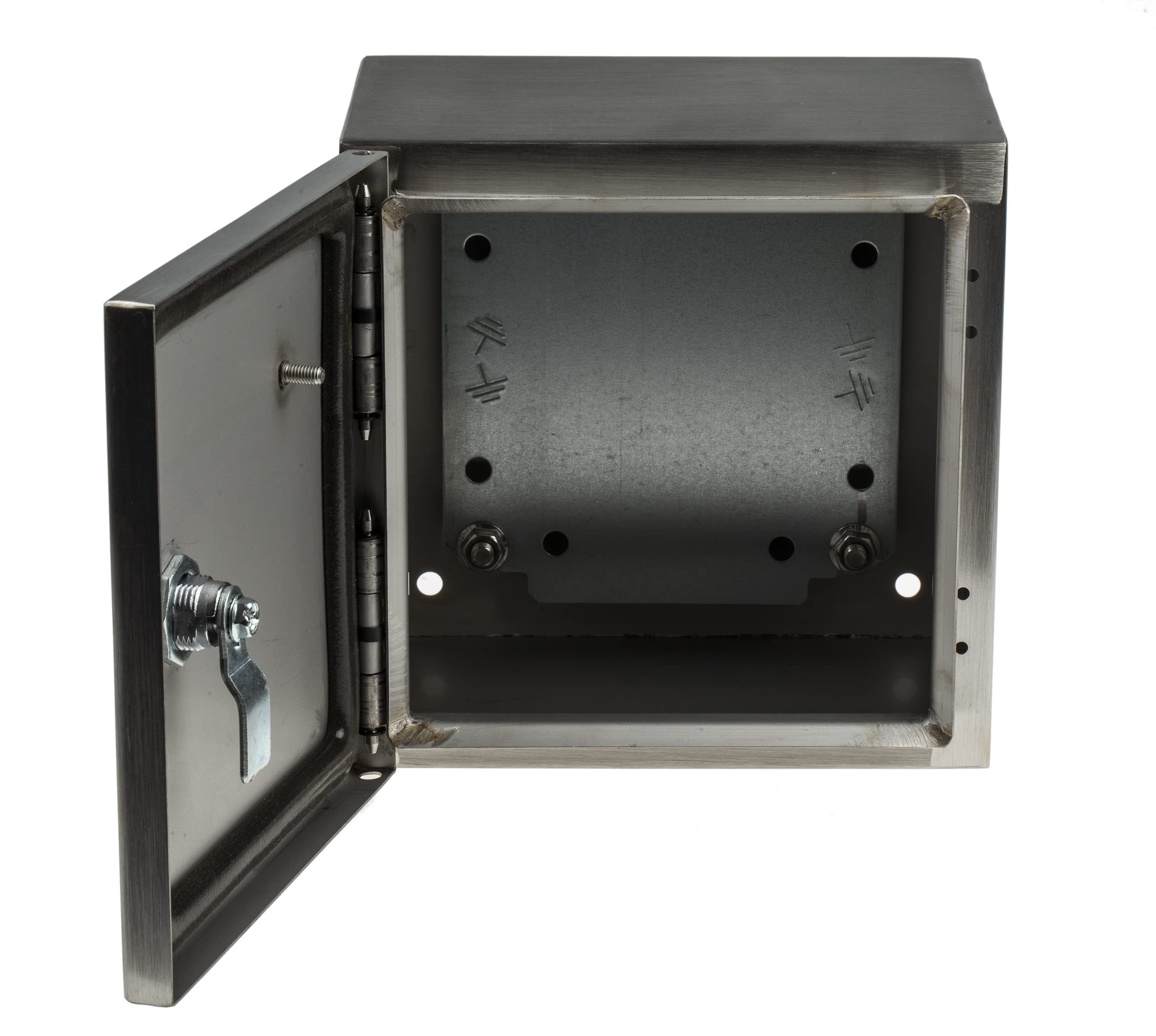 RS PRO Edelstahl Wandgehäuse IP66, HxBxT 200 mm x 200 mm x 150mm