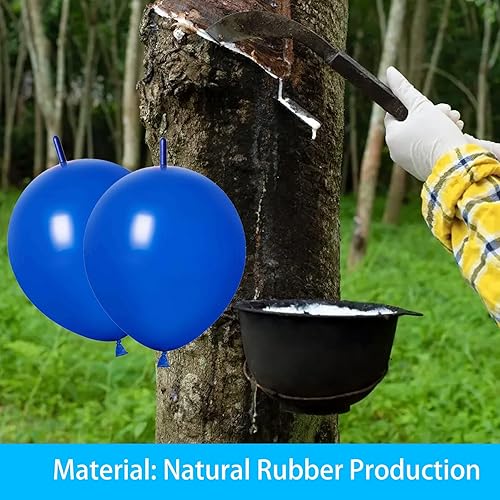 Miniatura 5 de Link Balloons - Globos azules de látex de 10 pulgadas, 80 unidades, para cumpleaños, Halloween, Navidad, fiestas y festivales