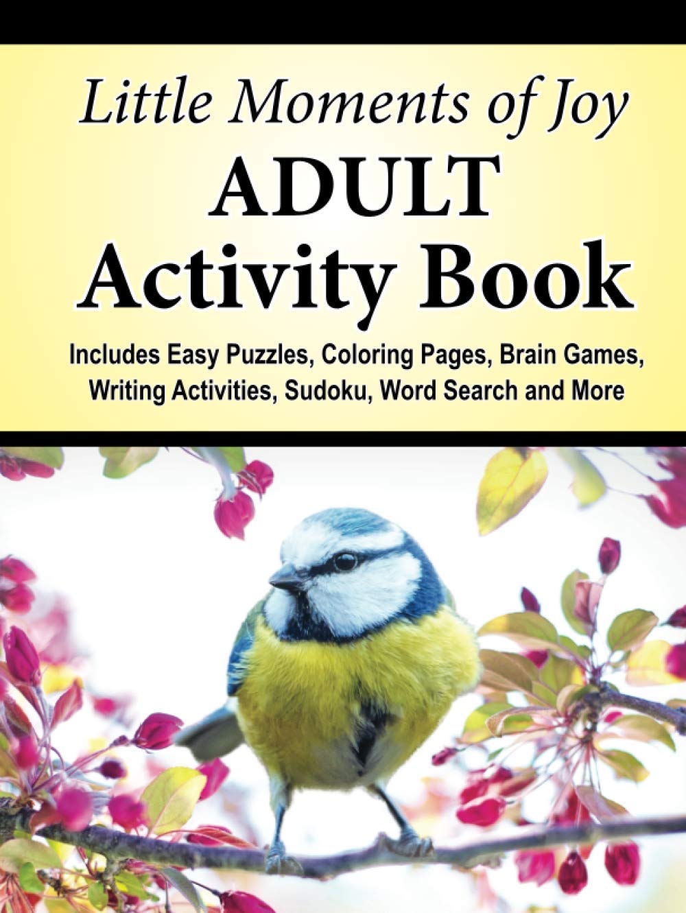 Little Moments of Joy Adult Activity Book: Includes Easy Puzzles, Coloring Pages, Brain Games, Writing Activities, Sudoku, Word Search and More