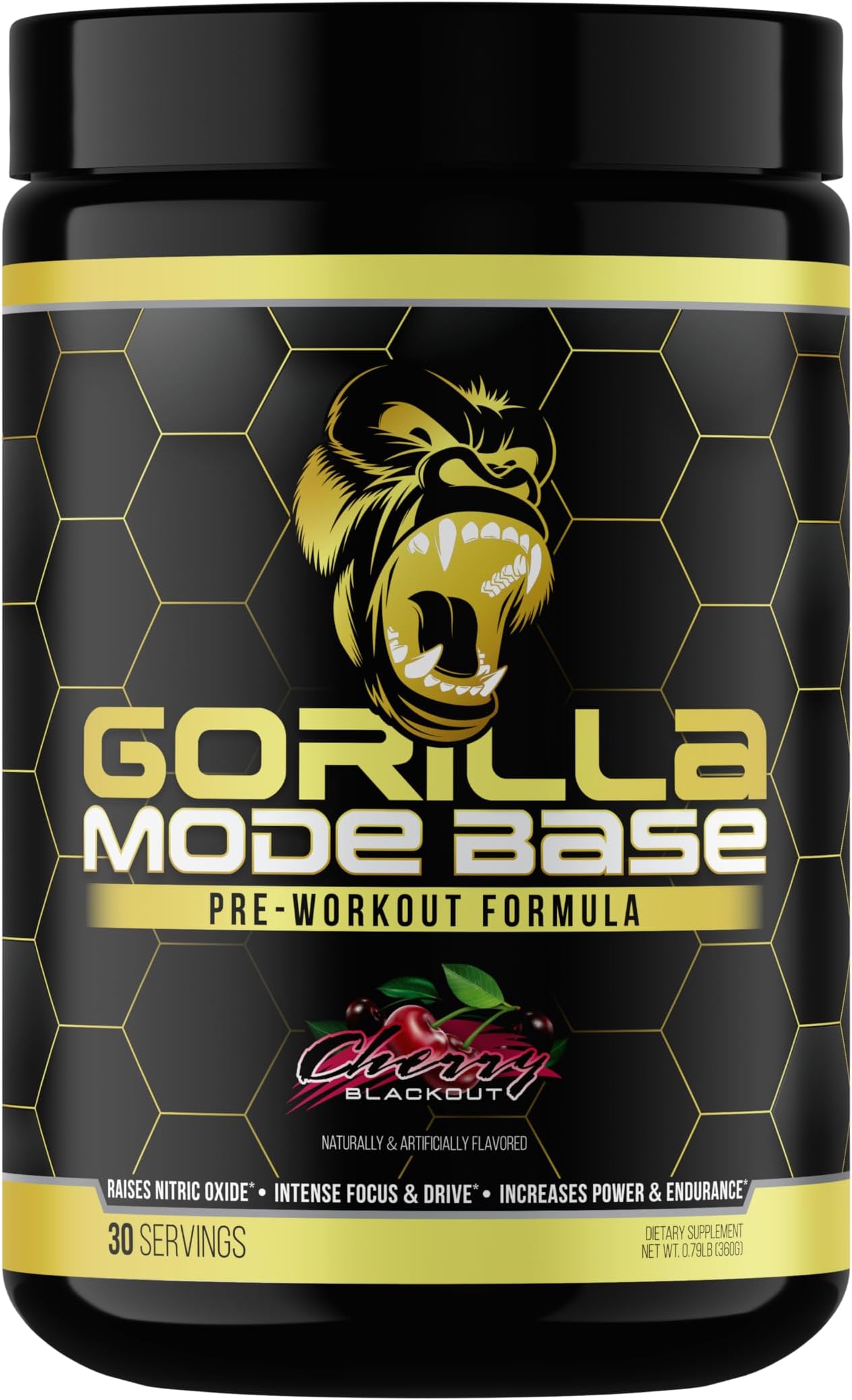 Gorilla Mode Base Pre-Workout (Cherry Blackout)