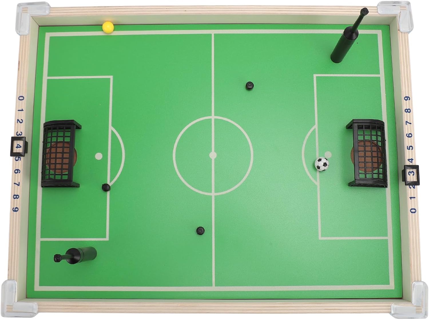 Tabletop Soccer Game, 16.57x12.56inch Magnetic Technology Mini Foosball Game, Football Tabletop with DIY Customization and Accessories for Adults Kids Family