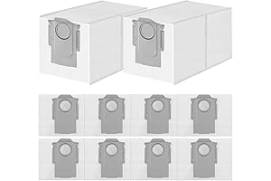 10 Packs Vacuum Bags Compatible with Roborock Q Revo