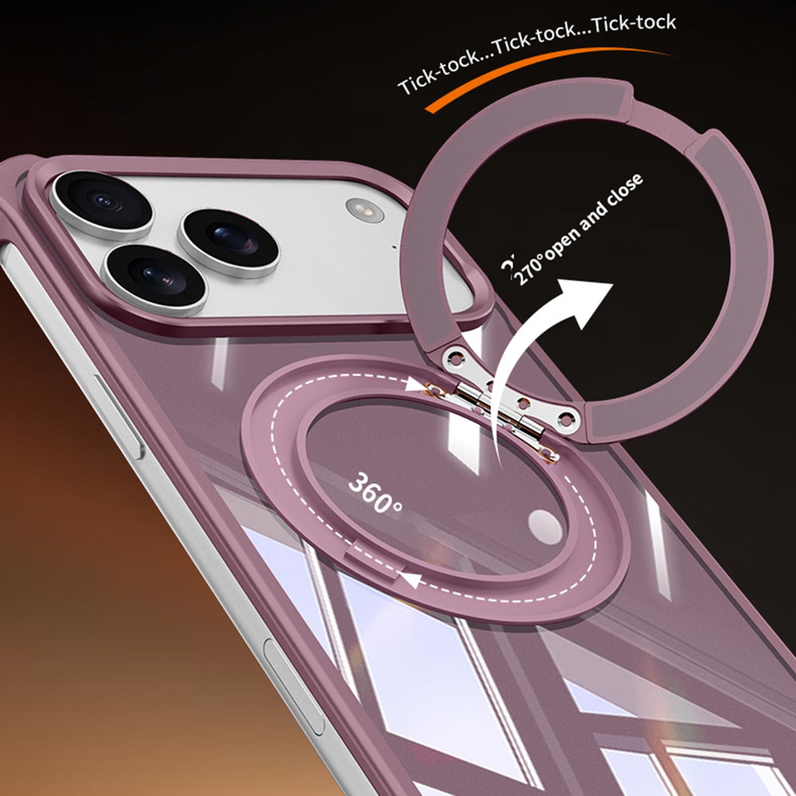 Magnética Funda para iPhone 18 Pro Max, Delgado Ligero Métal Sin Marco