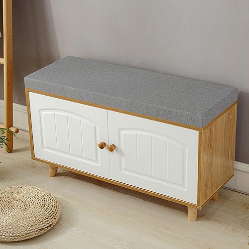 Miniatura 10 de Hruile Cojín de banco suave para muebles de interiorexterior, cojín antideslizante para asiento de jardín, cojín de asiento de columpio, cojín de