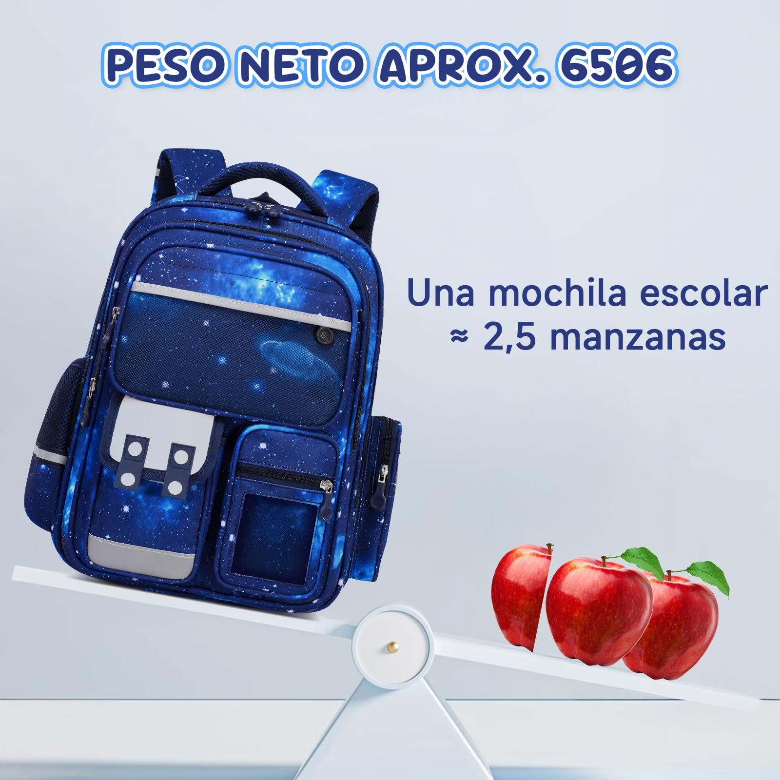 Amythe Mochila Escolar Niño 1°-5° Primaria Reflectante